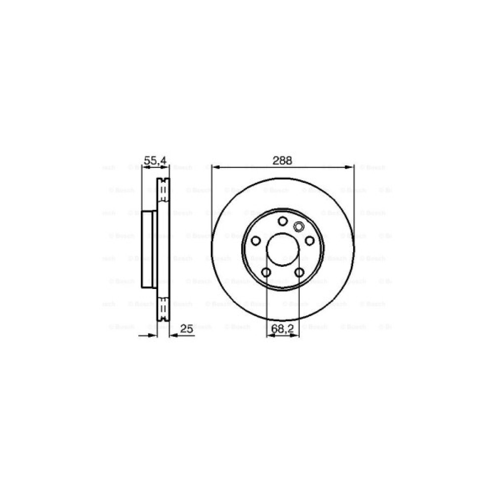 Гальмівний диск Bosch 0 986 478 893