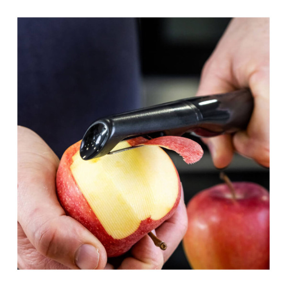 Овочечистка KitchenAid Classic вертикальна 22 см чорний (KCG112OHOBE)