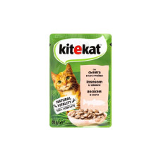 Вологий корм для кішок Kitekat з лососем у соусі 85 г (5900951307348)