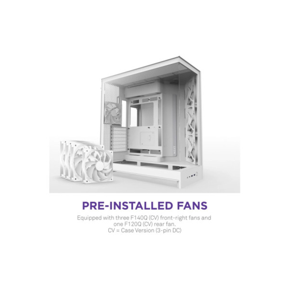Корпус NZXT H9 Flow Dual-Chamber All White (CM-H92FW-01)