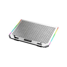 Підставка до ноутбука IceCoorel 10-15.6", 6*80mm 1800 RPM, 2*USB, 366x256x23mm, RGB (A17)