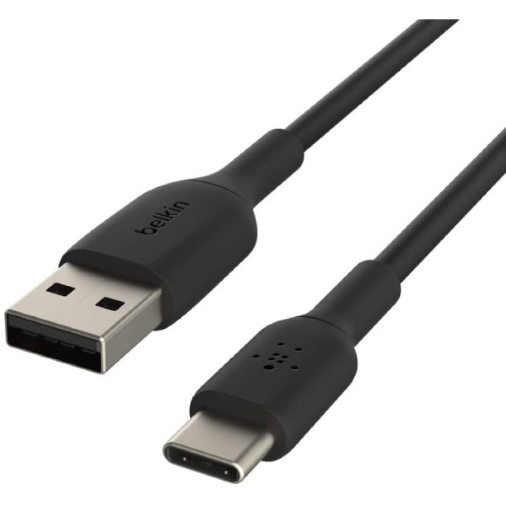 Кабель USB-A > USB-C заряджання/синхронізації Belkin 1м, 15Вт, Type-C, PVC, чорний