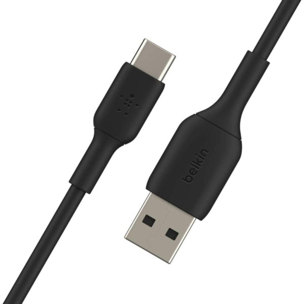 Кабель USB-A > USB-C заряджання/синхронізації Belkin 1м, 15Вт, Type-C, PVC, чорний