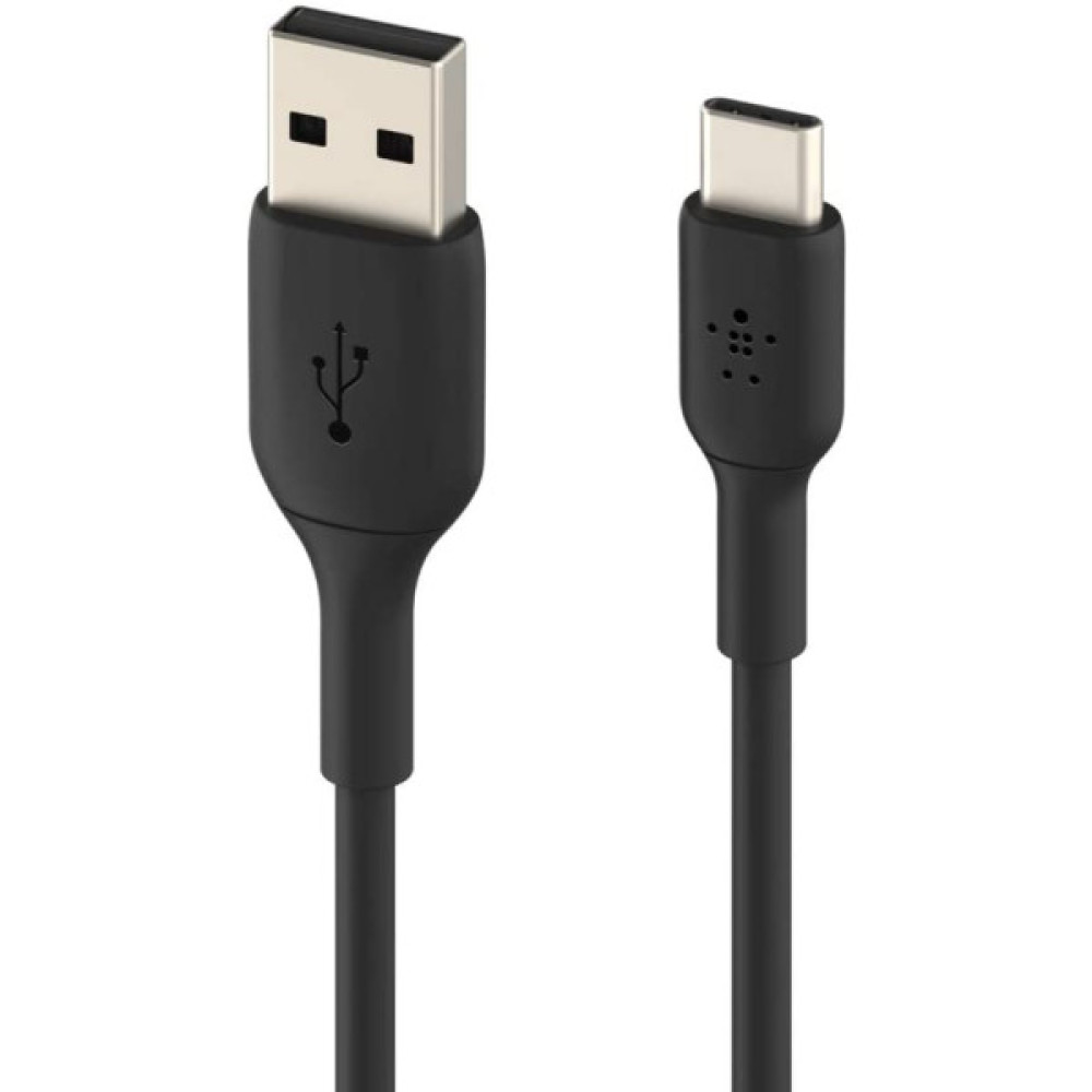 Кабель USB-A > USB-C заряджання/синхронізації Belkin 1м, 15Вт, Type-C, PVC, чорний