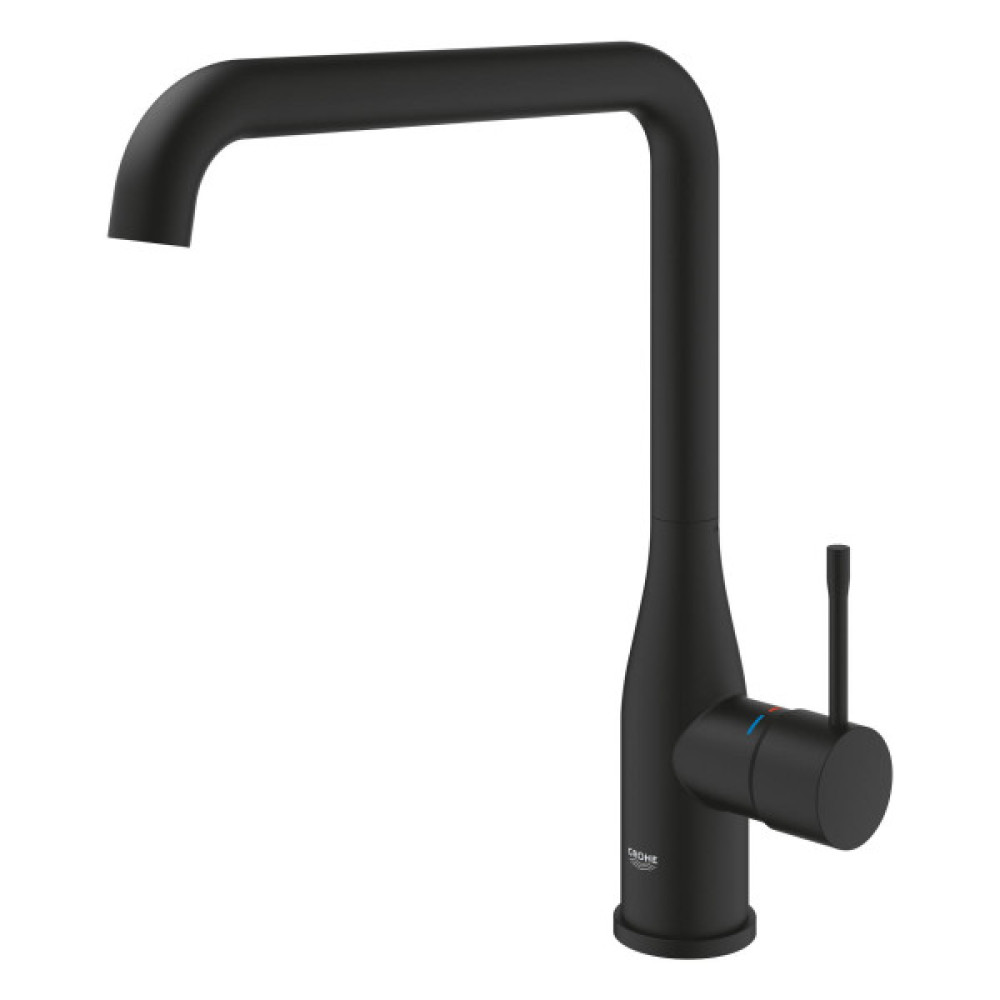 Змішувач для кухні Grohe Accent, довж.виливу - 220мм, поворотний, 1 важіль, фантомний чорний