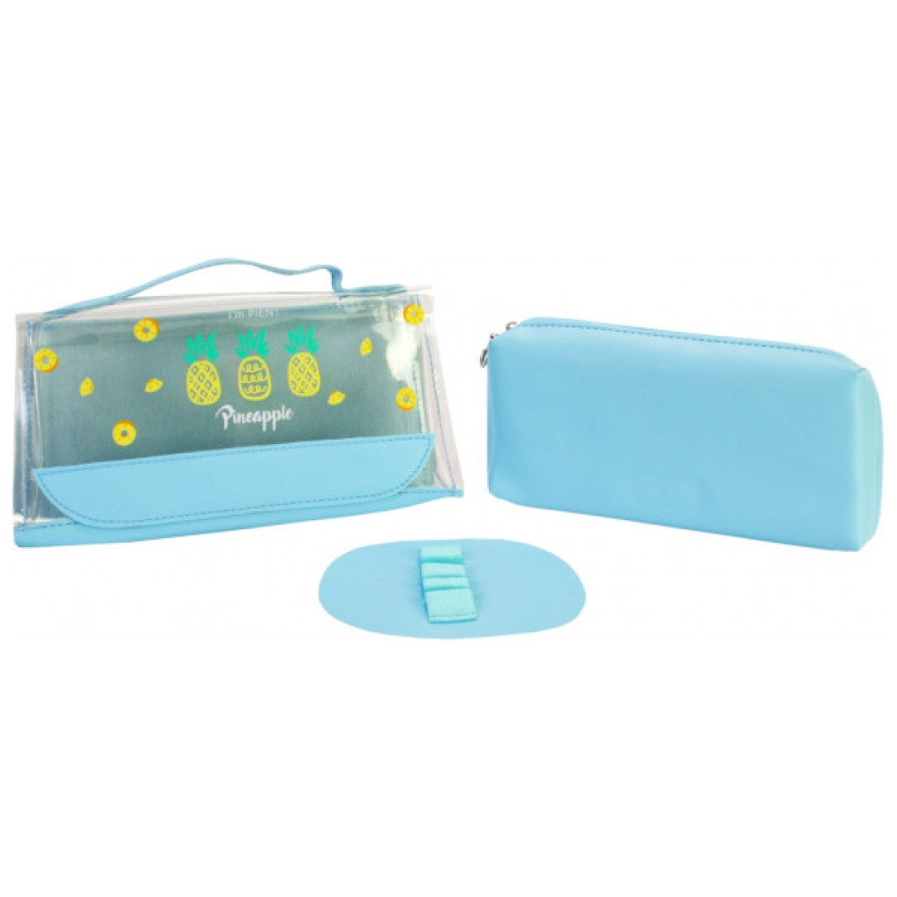 Пенал Cool For School Сумочка 2 в 1 2 відділення Блакитний (CF87209)