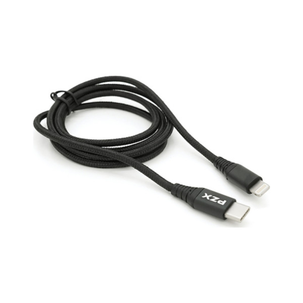 Дата кабель USB-C to Lightning 1.2m 2.1A black PZX (YT-PZX/V-109-M+L/B)