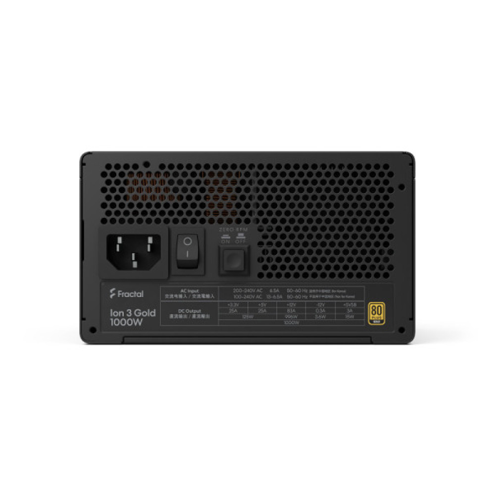 FRACTAL DESIGN Ion 3 Gold 1000W Black, EU (FD-P-IA3G-100-EU)