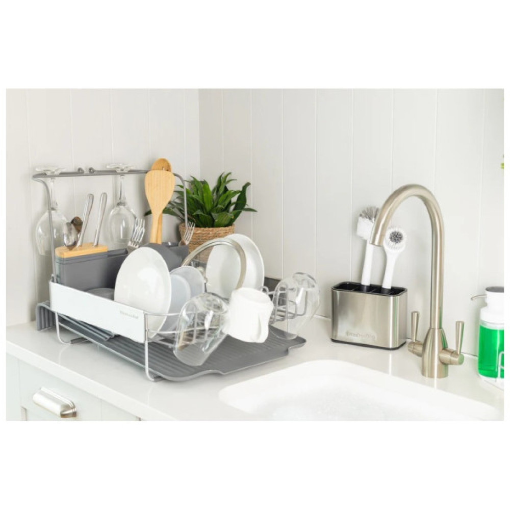 Сушарка для посуду KitchenAid Sinkware 61,5 x 38,5 x 37,5 см сірий (KEG896BXCGA)