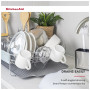 Сушарка для посуду KitchenAid Sinkware 61,5 x 38,5 x 37,5 см сірий (KEG896BXCGA)