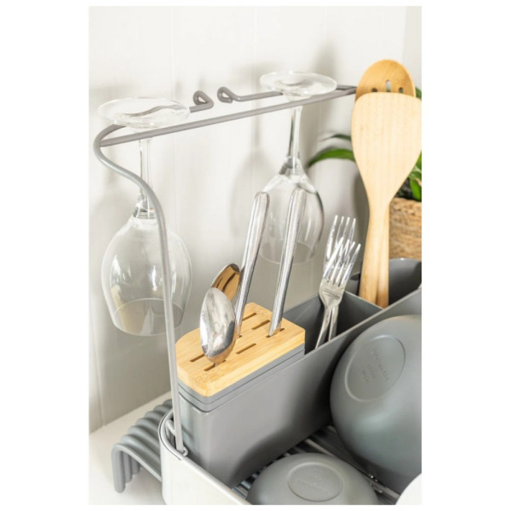 Сушарка для посуду KitchenAid Sinkware 61,5 x 38,5 x 37,5 см сірий (KEG896BXCGA)