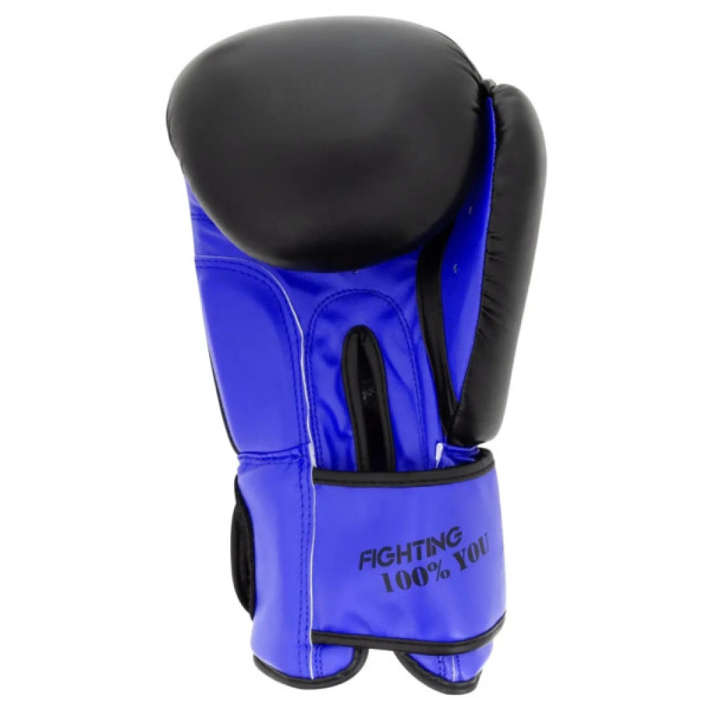 Боксерські рукавички PowerPlay 3004 Classic Чорно-Сині 16 унцій (PP_3004_16oz_Bl/Navy)