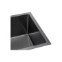 Мийка кухонна GRANADO Under top L STEEL S201 black (GS09201B) Мийка кухонна GRANADO Under top L STEEL S201 black (GS09201B)