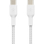 Кабель USB-C > USB-C заряджання/синхронізації Belkin 2м, 60Вт, Type-C, плетений, білий Кабель USB-C > USB-C заряджання/синхронізації Belkin 2м, 60Вт, Type-C, плетений, білий