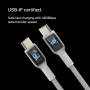 Кабель USB-C > USB-C заряджання/синхронізації Belkin 2м, 60Вт, Type-C, плетений, білий Кабель USB-C > USB-C заряджання/синхронізації Belkin 2м, 60Вт, Type-C, плетений, білий