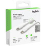 Кабель USB-C > USB-C заряджання/синхронізації Belkin 2м, 60Вт, Type-C, плетений, білий Кабель USB-C > USB-C заряджання/синхронізації Belkin 2м, 60Вт, Type-C, плетений, білий