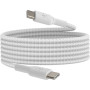 Кабель USB-C > USB-C заряджання/синхронізації Belkin 2м, 60Вт, Type-C, плетений, білий Кабель USB-C > USB-C заряджання/синхронізації Belkin 2м, 60Вт, Type-C, плетений, білий