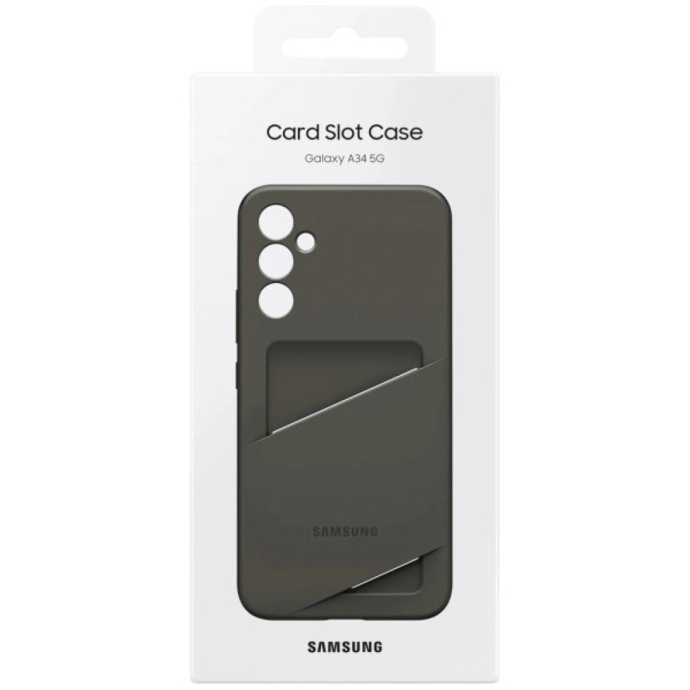 Чохол до мобільного телефона Samsung Samsung A34 Card Slot Case Black (EF-OA346TBEGRU) Чохол до мобільного телефона Samsung Samsung A34 Card Slot Case Black (EF-OA346TBEGRU)