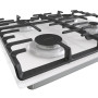 Варильна поверхня Gorenje газова на склі, 60см, чавун, білий