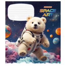 Зошит Школярик Space Art 12 аркушів клітинка (012-3406K)