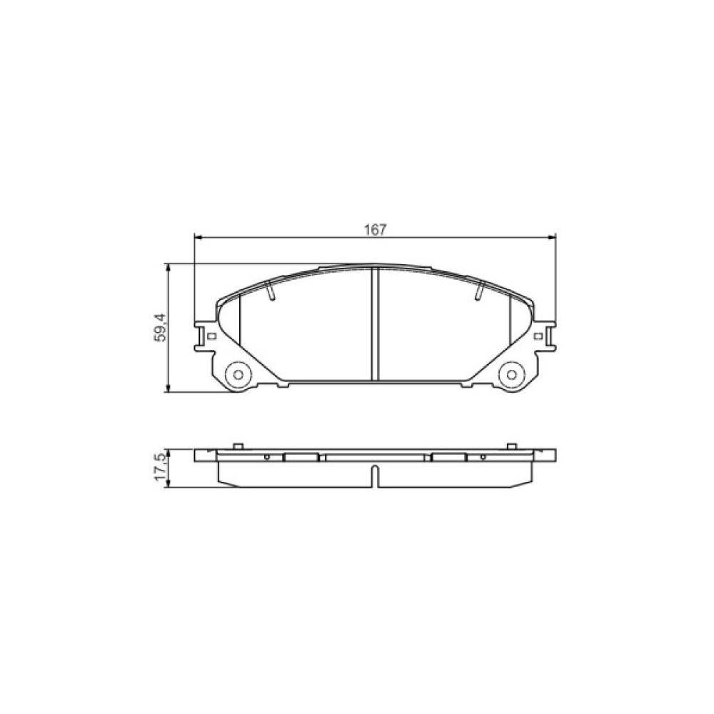 Гальмівні колодки Bosch 0 986 495 169 Гальмівні колодки Bosch 0 986 495 169