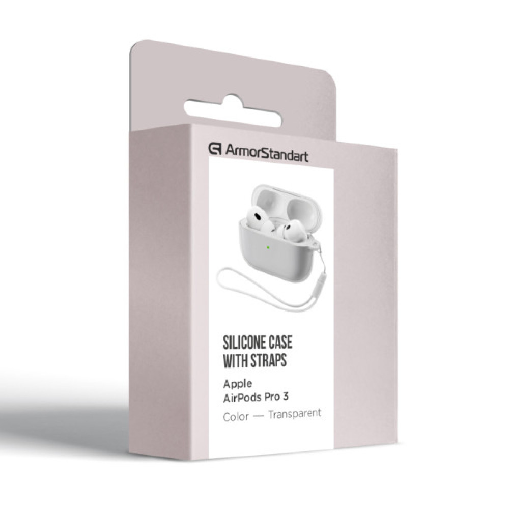 Чохол для навушників Armorstandart Silicone Case для Apple Airpods Pro 3 Transparent (ARM88300)