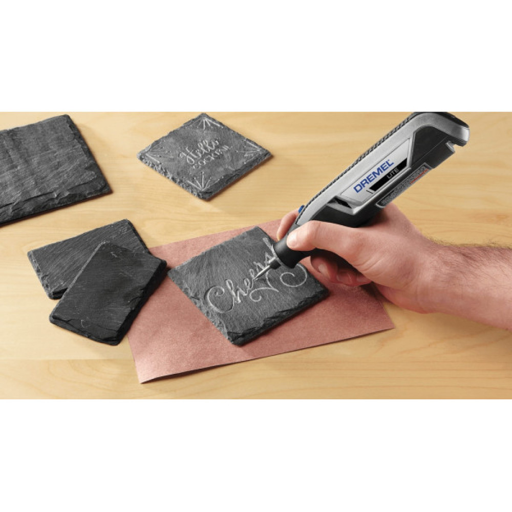 Шліфмашина шліфувально-гравірувальна акумуляторна Dremel Lite 7760-15 3.6В 1х2А·год 8000-25000об/хв 15 насадок 195см ЗП USB 0.27кг