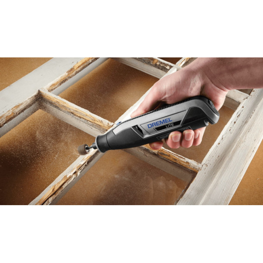 Шліфмашина шліфувально-гравірувальна акумуляторна Dremel Lite 7760-15 3.6В 1х2А·год 8000-25000об/хв 15 насадок 195см ЗП USB 0.27кг