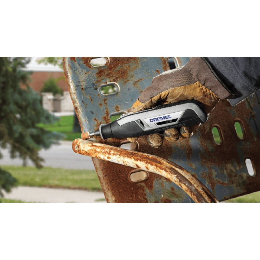 Шліфмашина шліфувально-гравірувальна акумуляторна Dremel Lite 7760-15 3.6В 1х2А·год 8000-25000об/хв 15 насадок 195см ЗП USB 0.27кг