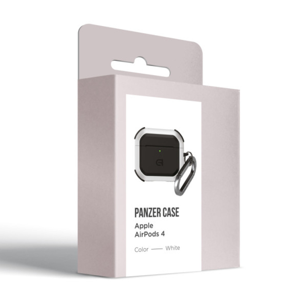 Чохол для навушників Armorstandart Panzer для Apple Airpods 4 White (ARM82553)