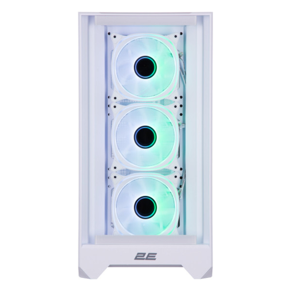 Корпус 2E GAMING Dominator Pro G2302W, без БЖ 2xUSB3.0, 1xUSBType-C, 4x120мм ARGB, VGA 380мм, LCS ready, контролер з пультом, TG Side Panel, TG/Mesh Front panel, ATX, білий