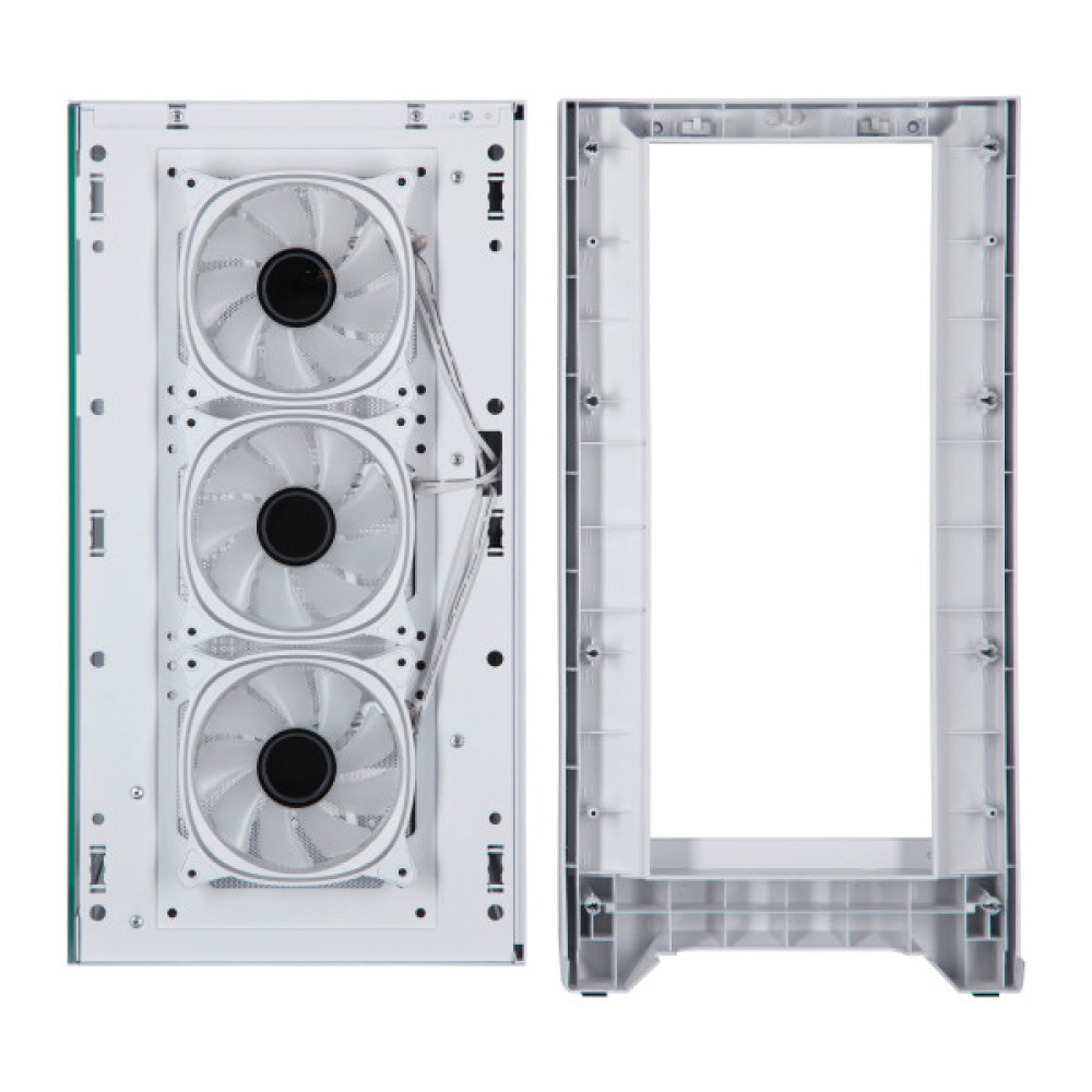 Корпус 2E GAMING Dominator Pro G2302W, без БЖ 2xUSB3.0, 1xUSBType-C, 4x120мм ARGB, VGA 380мм, LCS ready, контролер з пультом, TG Side Panel, TG/Mesh Front panel, ATX, білий
