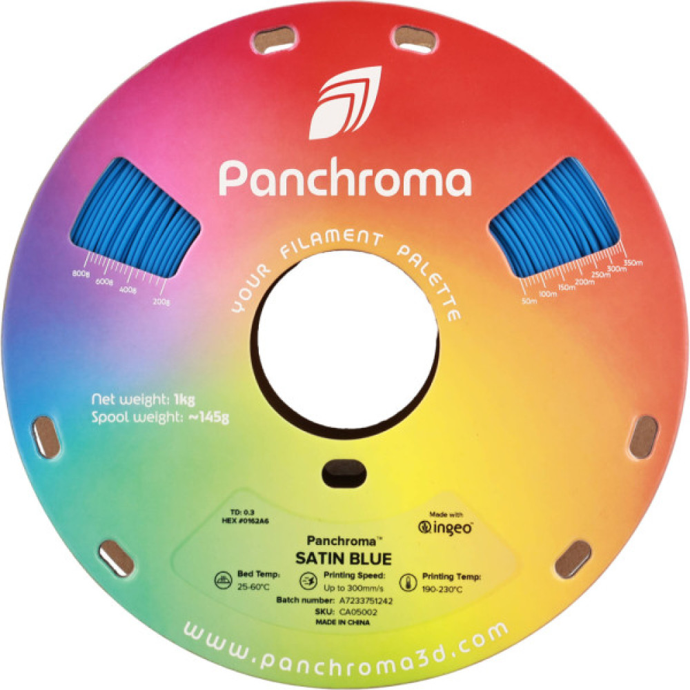 Пластик для 3D-принтера Polymaker PLA PANCHROMA SATIN 1,75mm 1kg BLUE (CA05002)