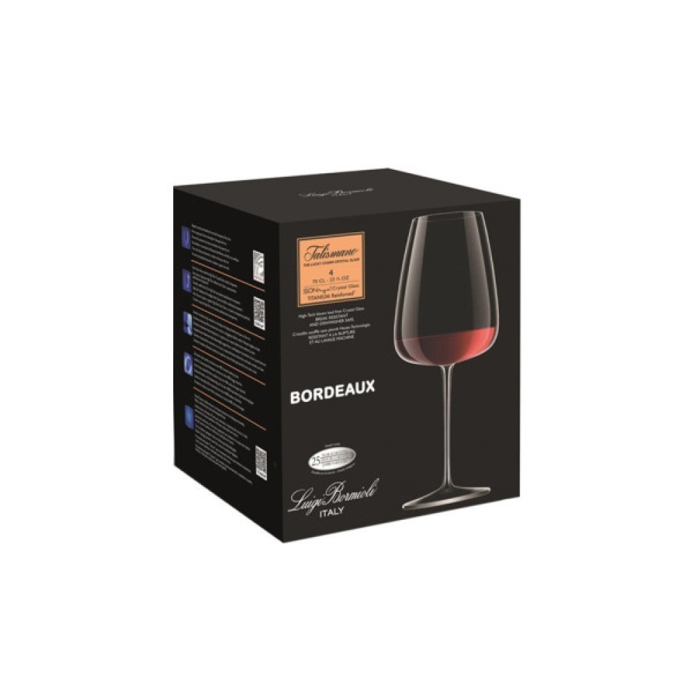 Набір келихів Luigi Bormioli Talismano для червоного вина 700 мл 4шт/уп (12731/02)