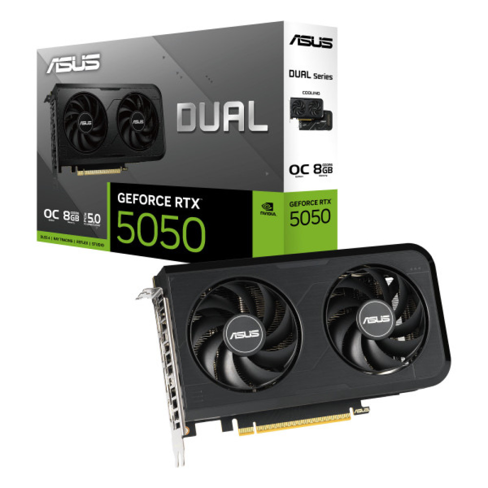 Відеокарта ASUS GeForce RTX 5050 8GB GDDR6 OC DUAL-RTX5050-O8G