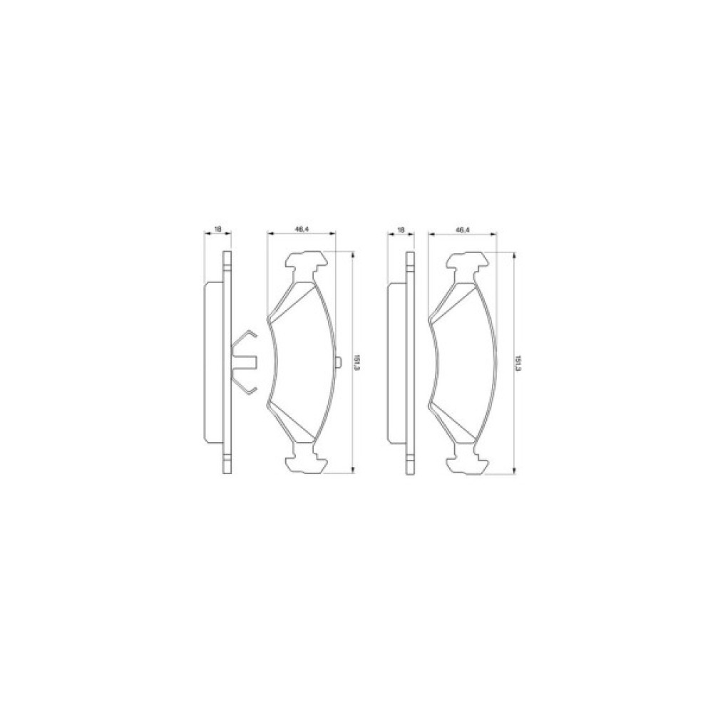 Гальмівні колодки Bosch 0 986 466 402