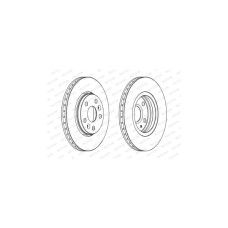 Гальмівний диск FERODO DDF1733