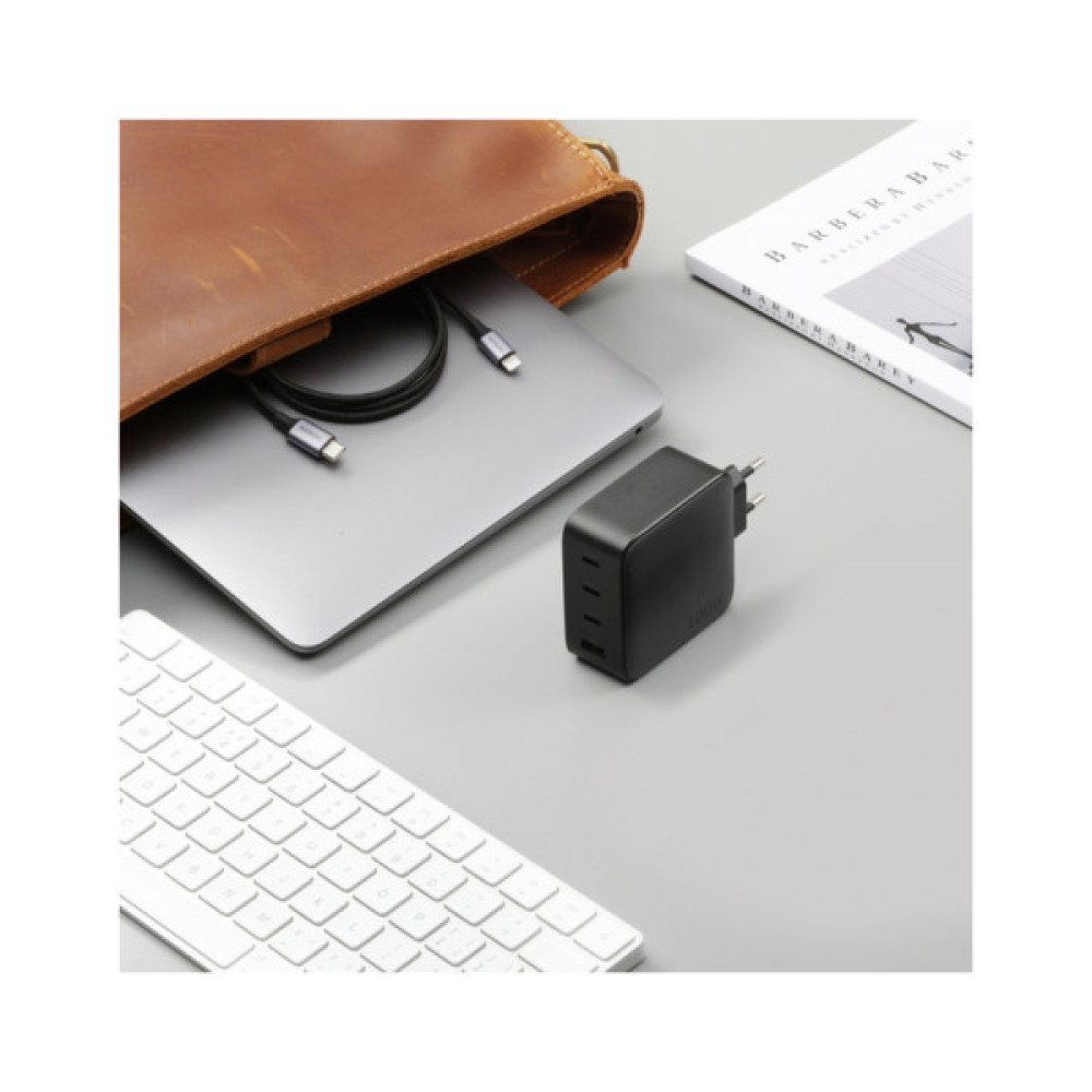 Зарядний пристрій Ugreen 4xUSB 100W (3xUSB-C+USB-A) Gan Tech Fast GAN Charger black CD226 (40747)