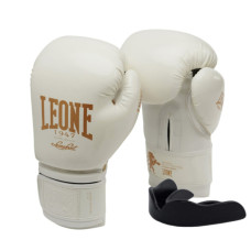 Боксерські рукавички Leone GN059W White/Gold 10 унцій (GN059W_White_10oz)