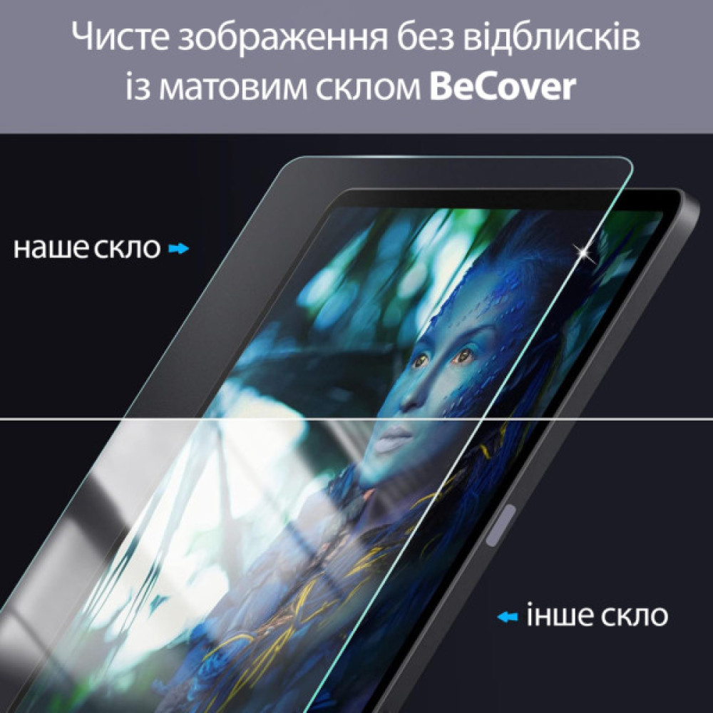 Скло захисне BeCover Matte Anti-Glare Apple iPad Air 13" M2/M3 (2024/2025) (713706)