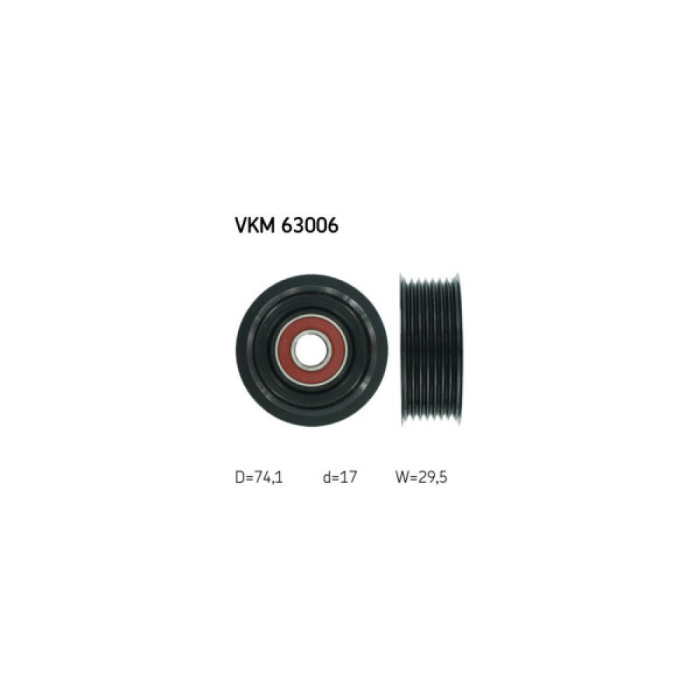 Ролик натягувача ременя SKF VKM 63006 Ролик натягувача ременя SKF VKM 63006
