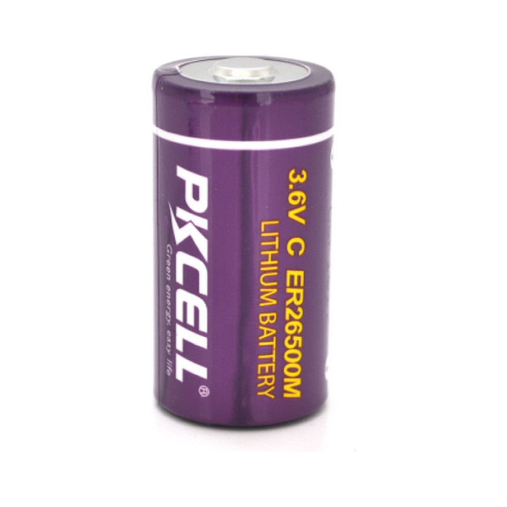 Батарейка ER26500M (size C), 3.6V 6500mah, Lithium, OEM PkCell (ER26500M)