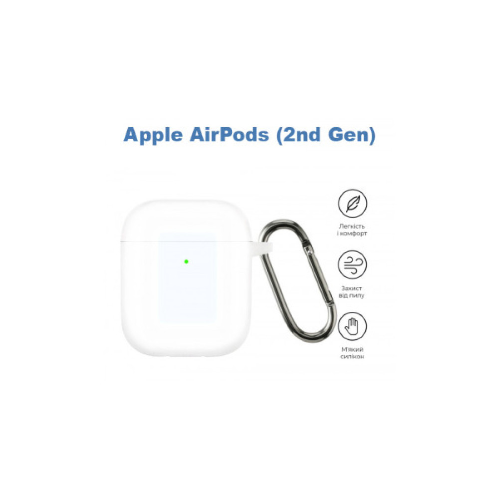 Чохол для навушників BeCover Silicon для Apple AirPods (2nd Gen) Transparancy (710198)
