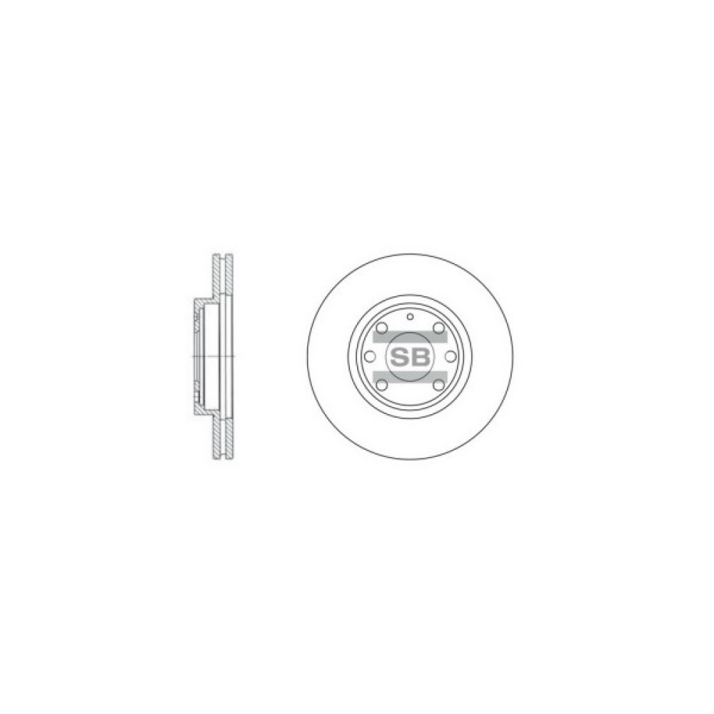 Гальмівний диск HI-Q SD3012
