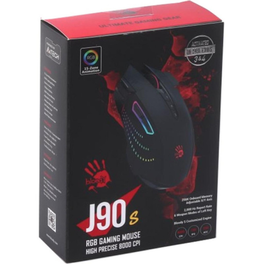 Мишка A4Tech Bloody J90s Black (4711421949040)