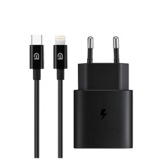 Зарядний пристрій Armorstandart AR-TA800 25W USB-C + cable USB-C to Lightning black (ARM77721)