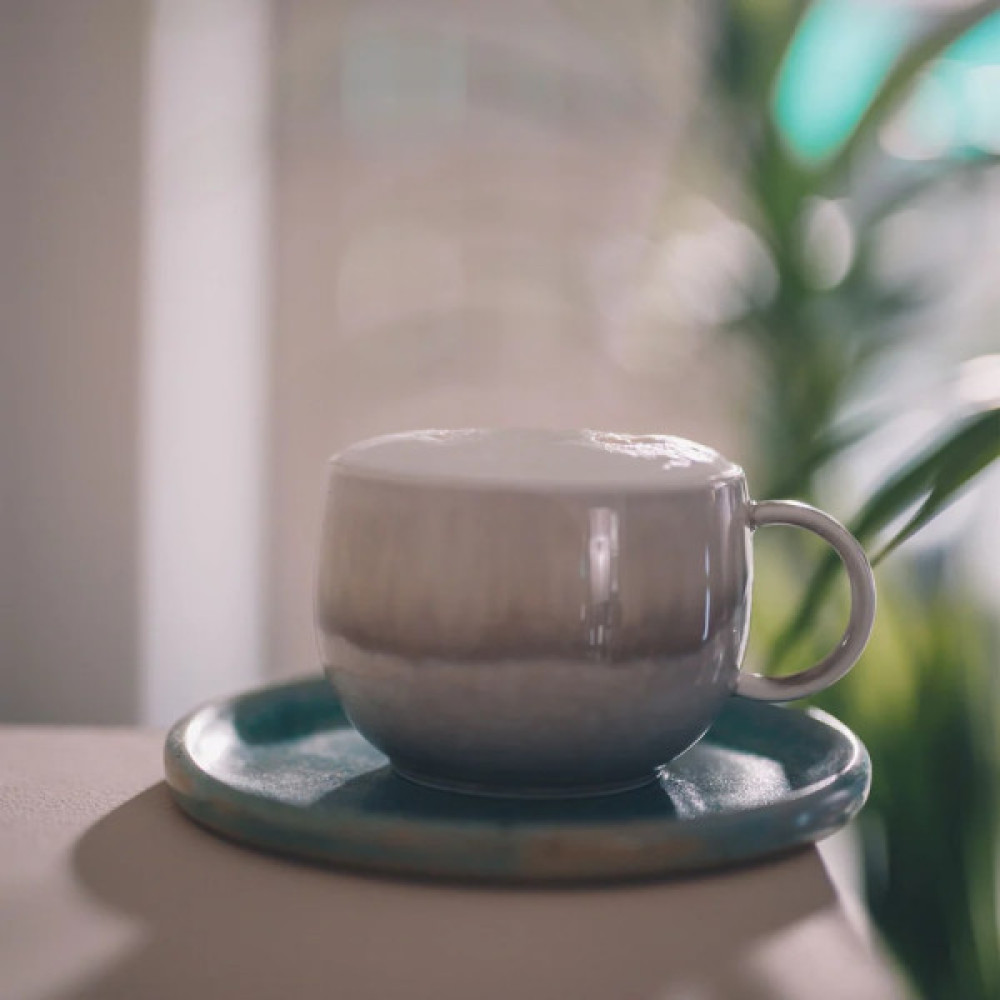 Кавомашина Nivona CafeRomatica, 1.8л, зерно+мелена, автомат.капуч, дисплей, авторецептів -9, пригот, холодної кави, перлинно-блакитний