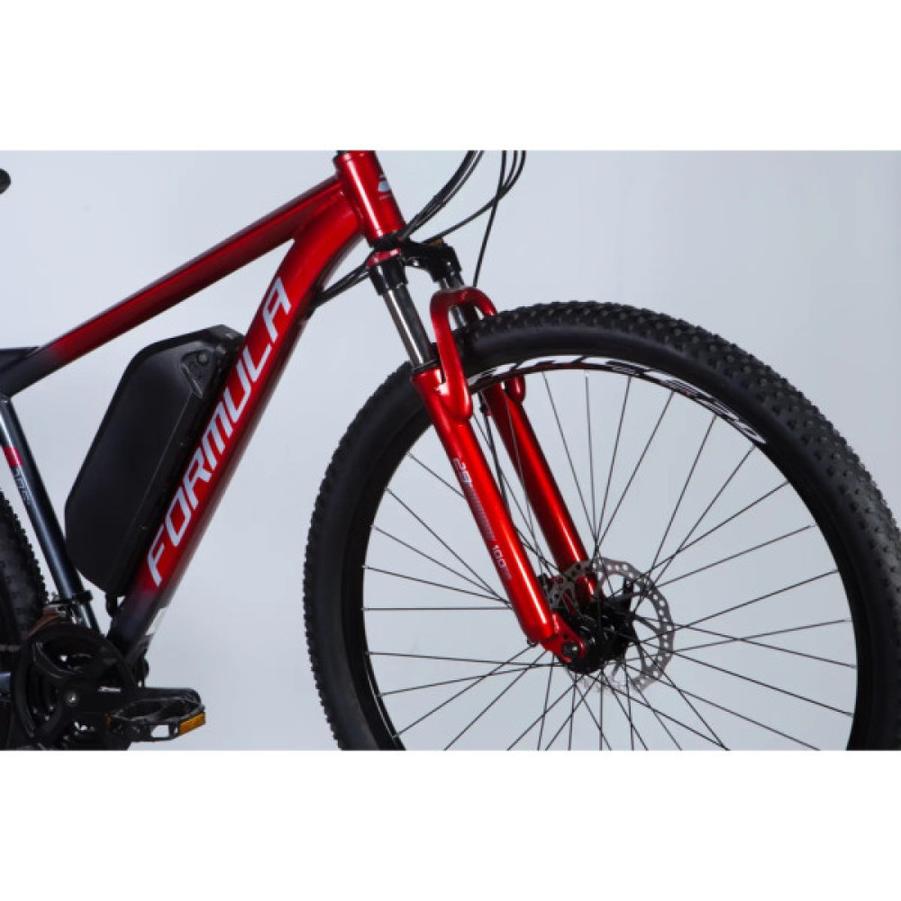 Електровелосипед Formula 29" eF-1 DD CS рама-18,5" 48B 12.5А*г 500Вт 2026 червоно-сріблястий (ELB-FR-29-249)