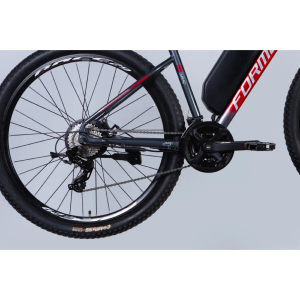 Електровелосипед Formula 29" eF-1 DD CS рама-18,5" 48B 12.5А*г 500Вт 2026 червоно-сріблястий (ELB-FR-29-249)