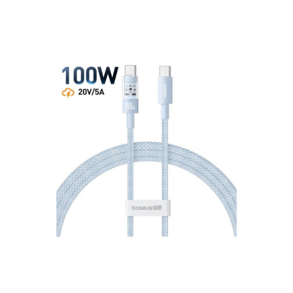 Дата кабель USB-C to USB-C 1.0m 100W blue Baseus (1167203)